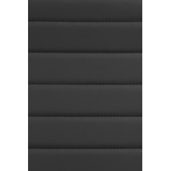 Silla de oficina Havanna, piel sintética negra