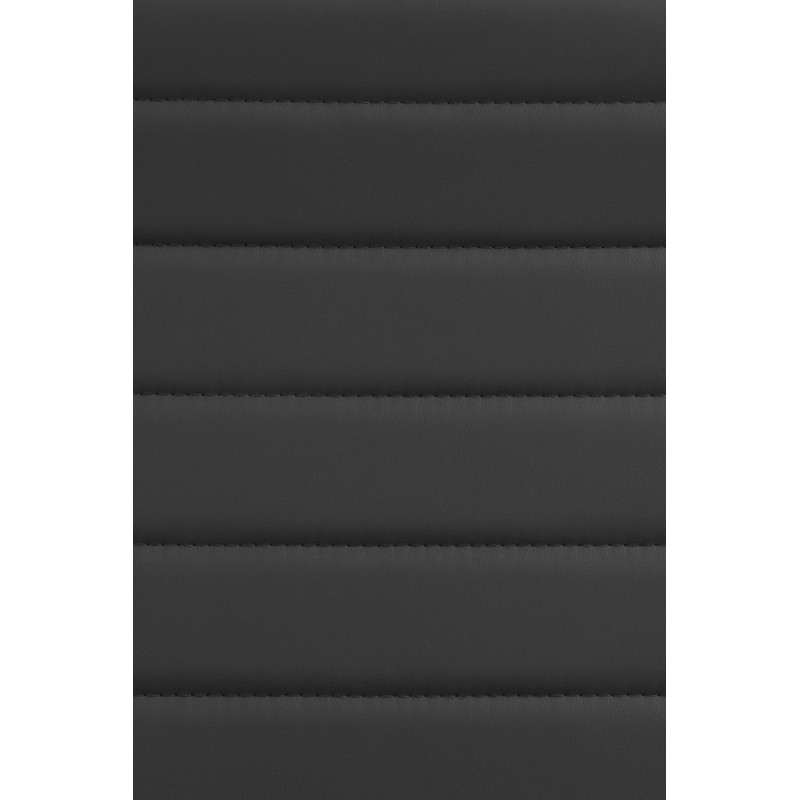 Silla de oficina Havanna, piel sintética negra