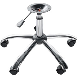 Silla de oficina Emil con estructura cromada