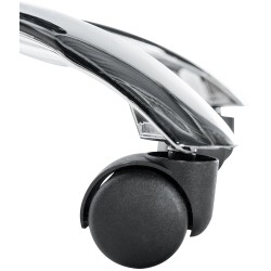 Silla de oficina Emil con estructura cromada