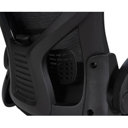 Silla de oficina negra Hudson