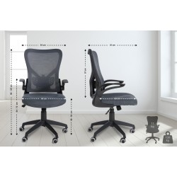 Silla de oficina Hudson Grey