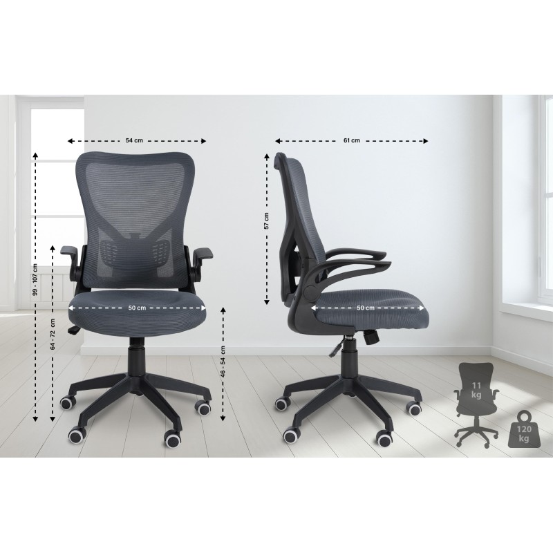 Silla de oficina Hudson Grey