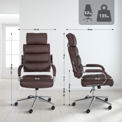 Silla de oficina Campo marrón