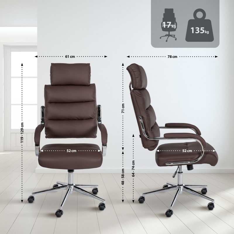 Silla de oficina Campo marrón