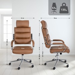 Silla de oficina Campo marrón claro