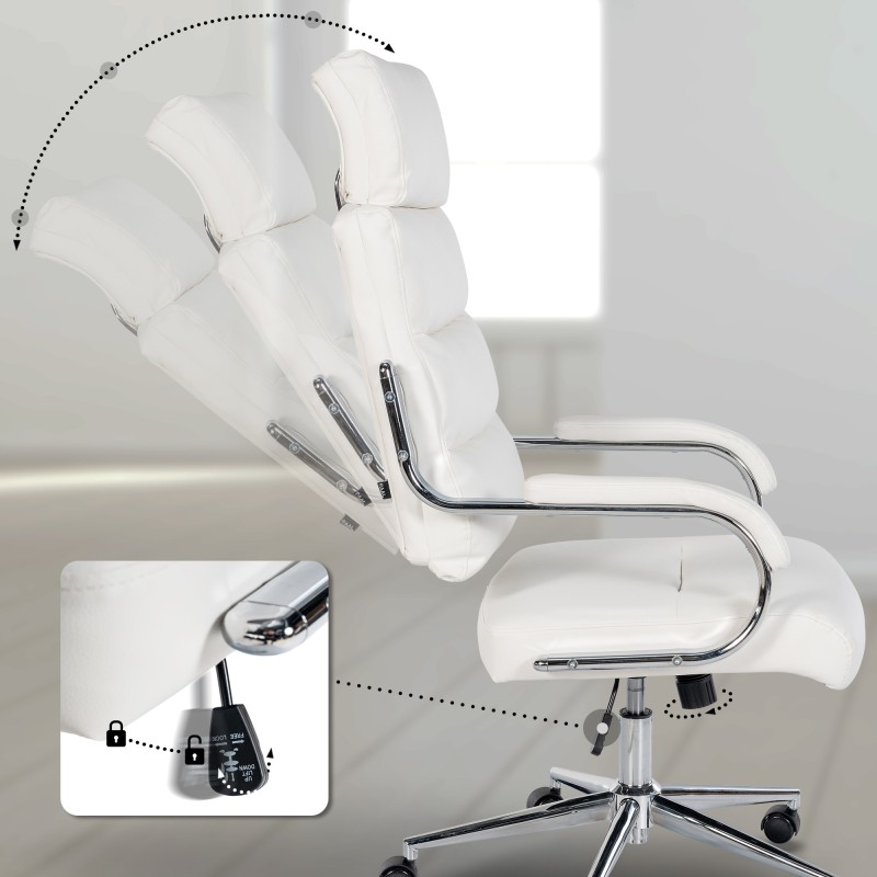 Silla de oficina blanca Campo