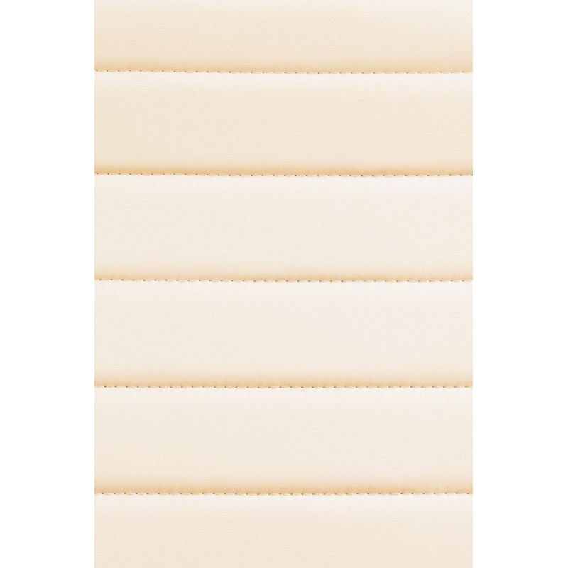 Sillón de oficina de piel sintética color crema Havanna