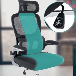 Silla de oficina negra Overton