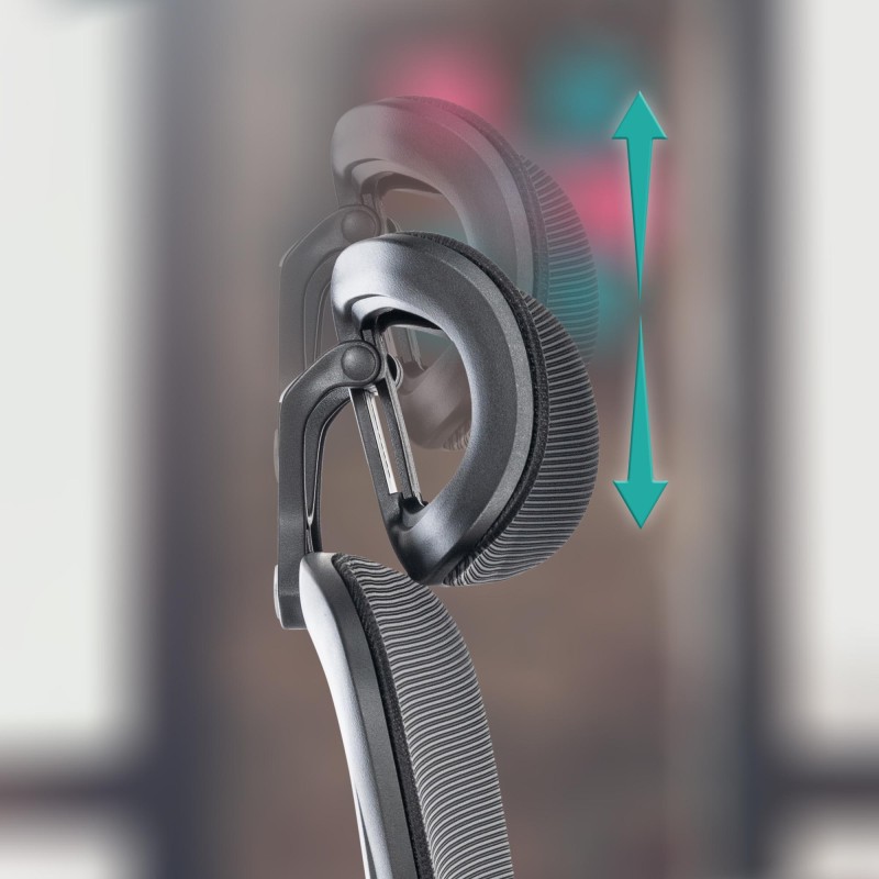 Silla de oficina negra Overton