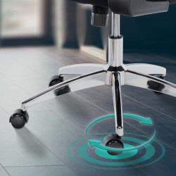 Silla de oficina negra Overton