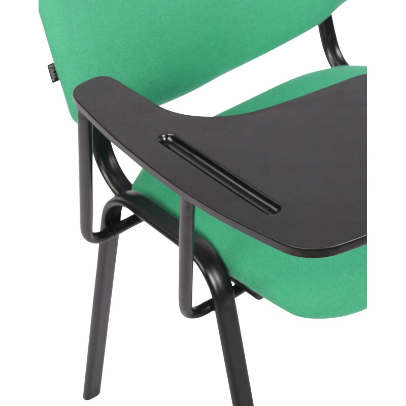 Silla Ken con mesa plegable en tela verde