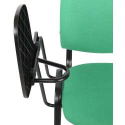 Silla Ken con mesa plegable en tela verde