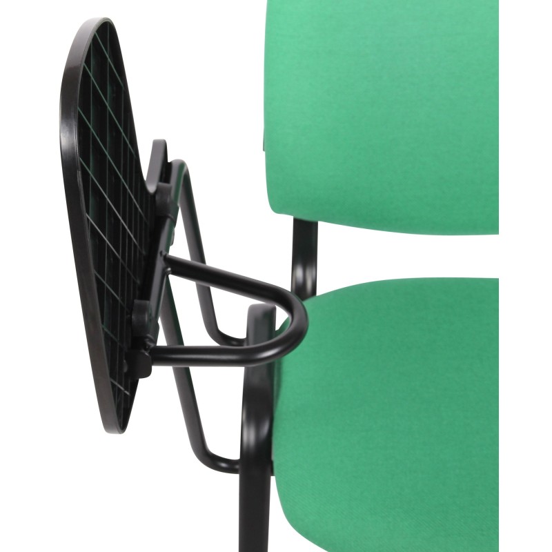 Silla Ken con mesa plegable en tela verde