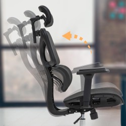 Silla de oficina negra Deshler