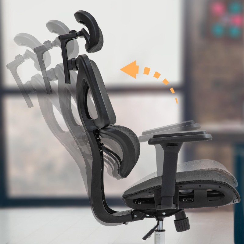 Silla de oficina negra Deshler