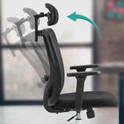 Silla de oficina negra Bryden