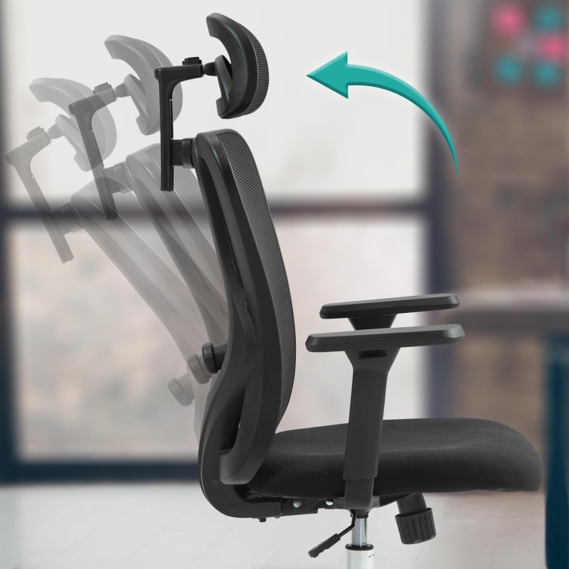 Silla de oficina negra Bryden