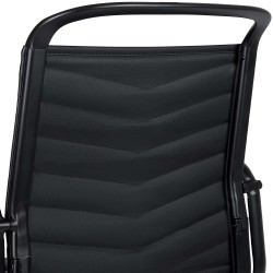 Silla de oficina Bakers, polipiel negra