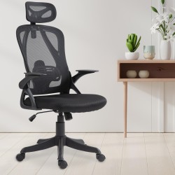 Silla de oficina negra Taos