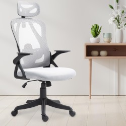 Silla de oficina gris Taos