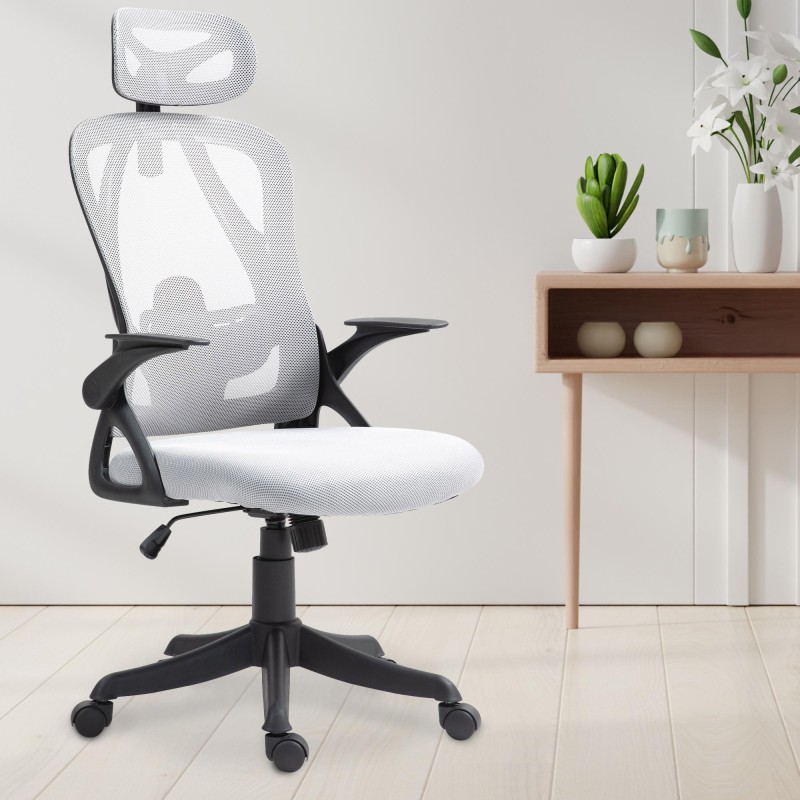 Silla de oficina gris Taos