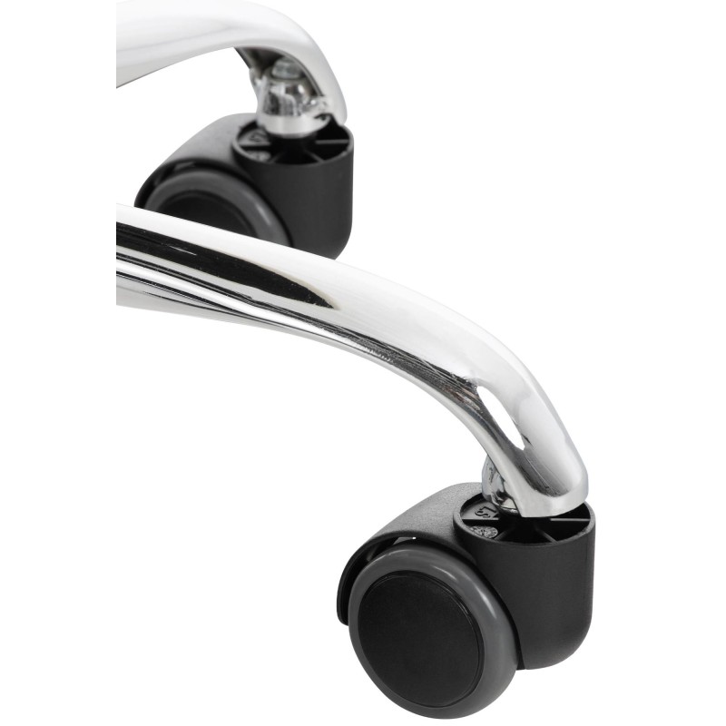 Juego de 2 taburetes de trabajo Reno, piel sintética negra