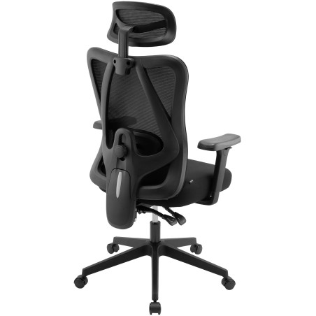 Silla de oficina negra Elisha