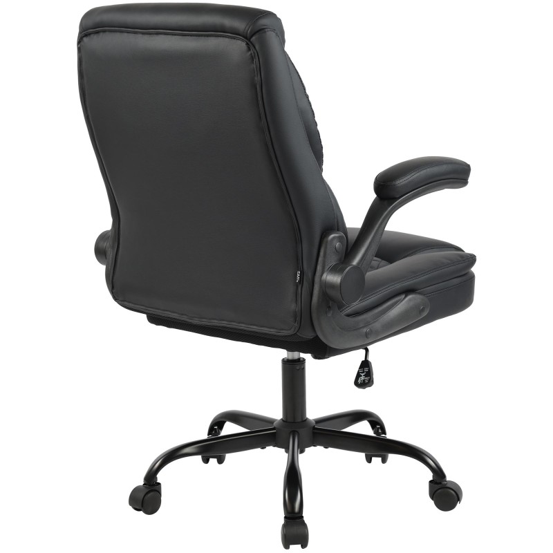 Silla de oficina Medfield, polipiel negra