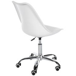 Taburete de trabajo blanco Laflin