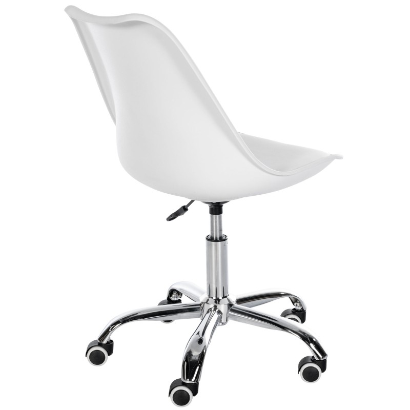 Taburete de trabajo blanco Laflin