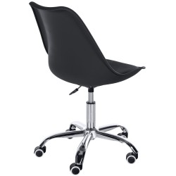 Taburete de trabajo negro Laflin