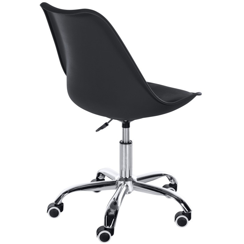 Taburete de trabajo negro Laflin