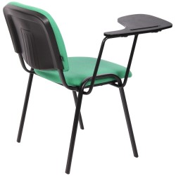 Conjunto de 4 sillas Ken con mesa plegable, tela verde