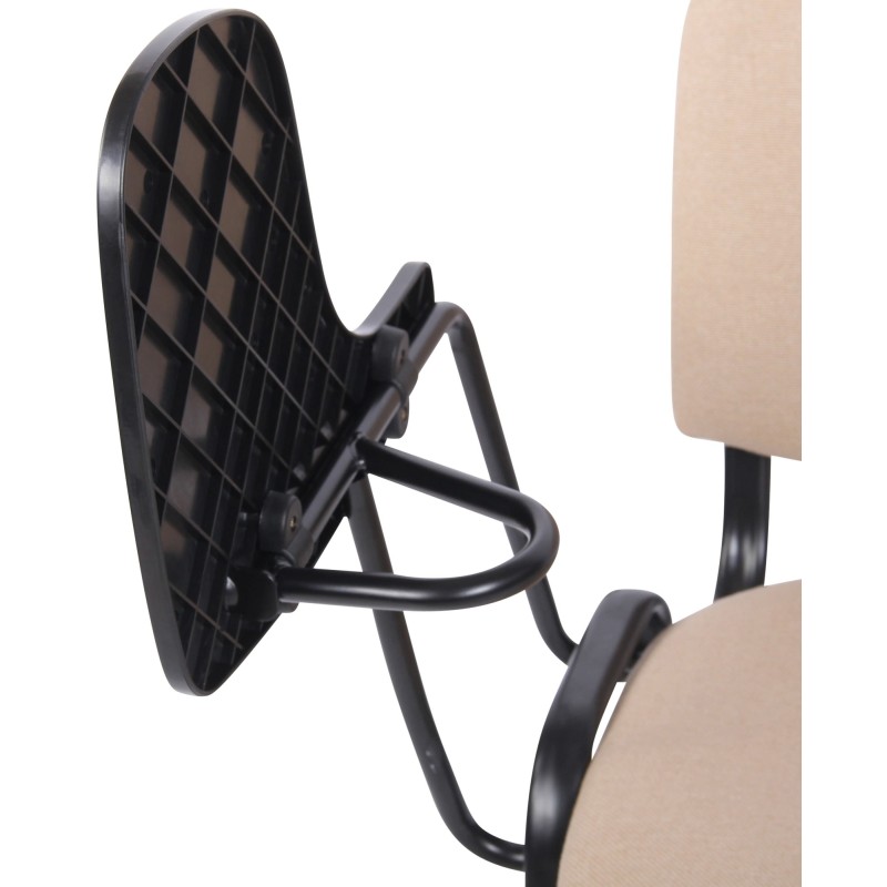 Conjunto de 4 sillas Ken con mesa plegable, tela color crema