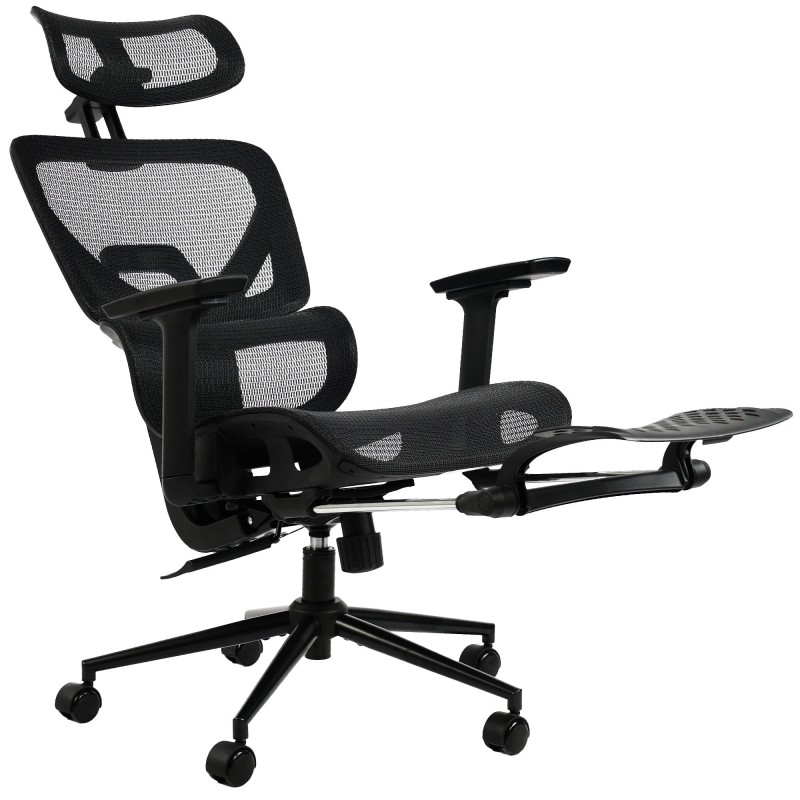 Silla de oficina negra Beresford