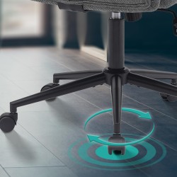 Silla de oficina Kingman en tela gris oscuro