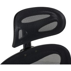 Silla de oficina negra Roseburg