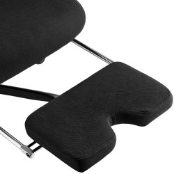 Silla de oficina negra Mankato