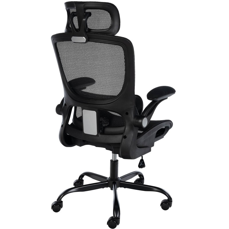 Silla de oficina negra Kaylee