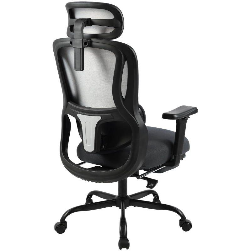 Silla de oficina Leesburg negra/negra