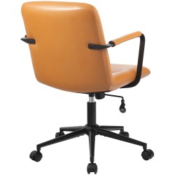 Silla de oficina Hilda, piel auténtica, color marrón Silla de oficina Hilda, piel auténtica, color marrón