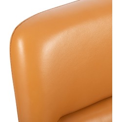 Silla de oficina Hilda, piel auténtica, color marrón Silla de oficina Hilda, piel auténtica, color marrón