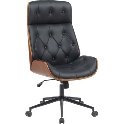 Silla de oficina Martil nogal/negro