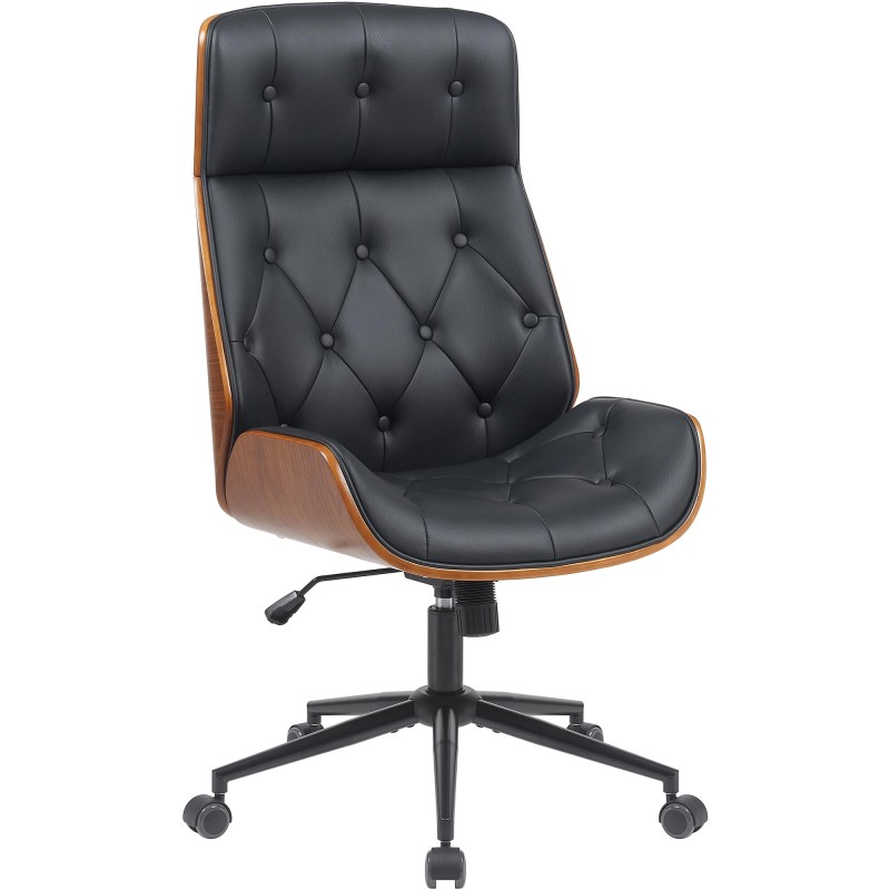 Silla de oficina Martil nogal/negro
