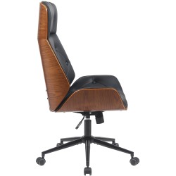 Silla de oficina Martil nogal/negro