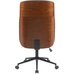 Silla de oficina Martil nogal/negro