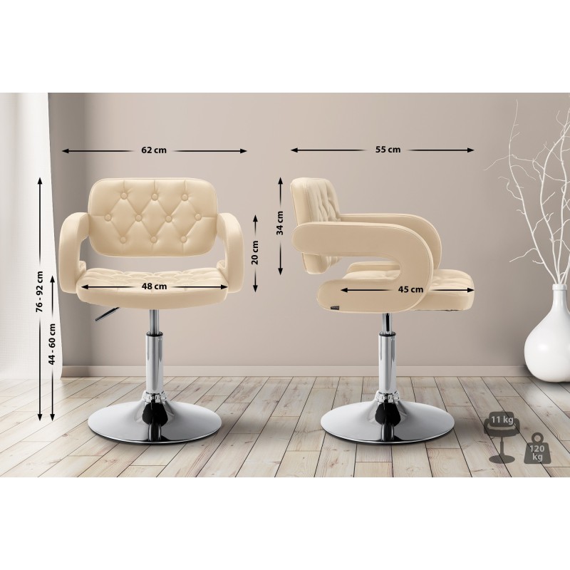 Chaise longue Dublin en piel sintética