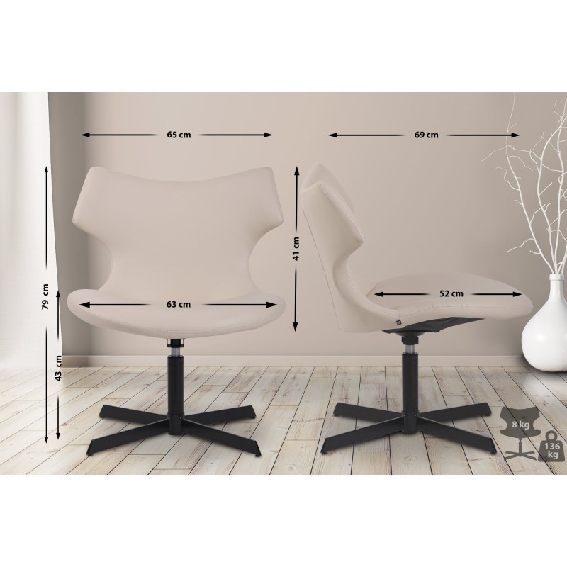 Sillón Welland en piel sintética