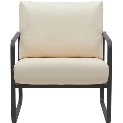 Chaise longue Manea en piel artificial.